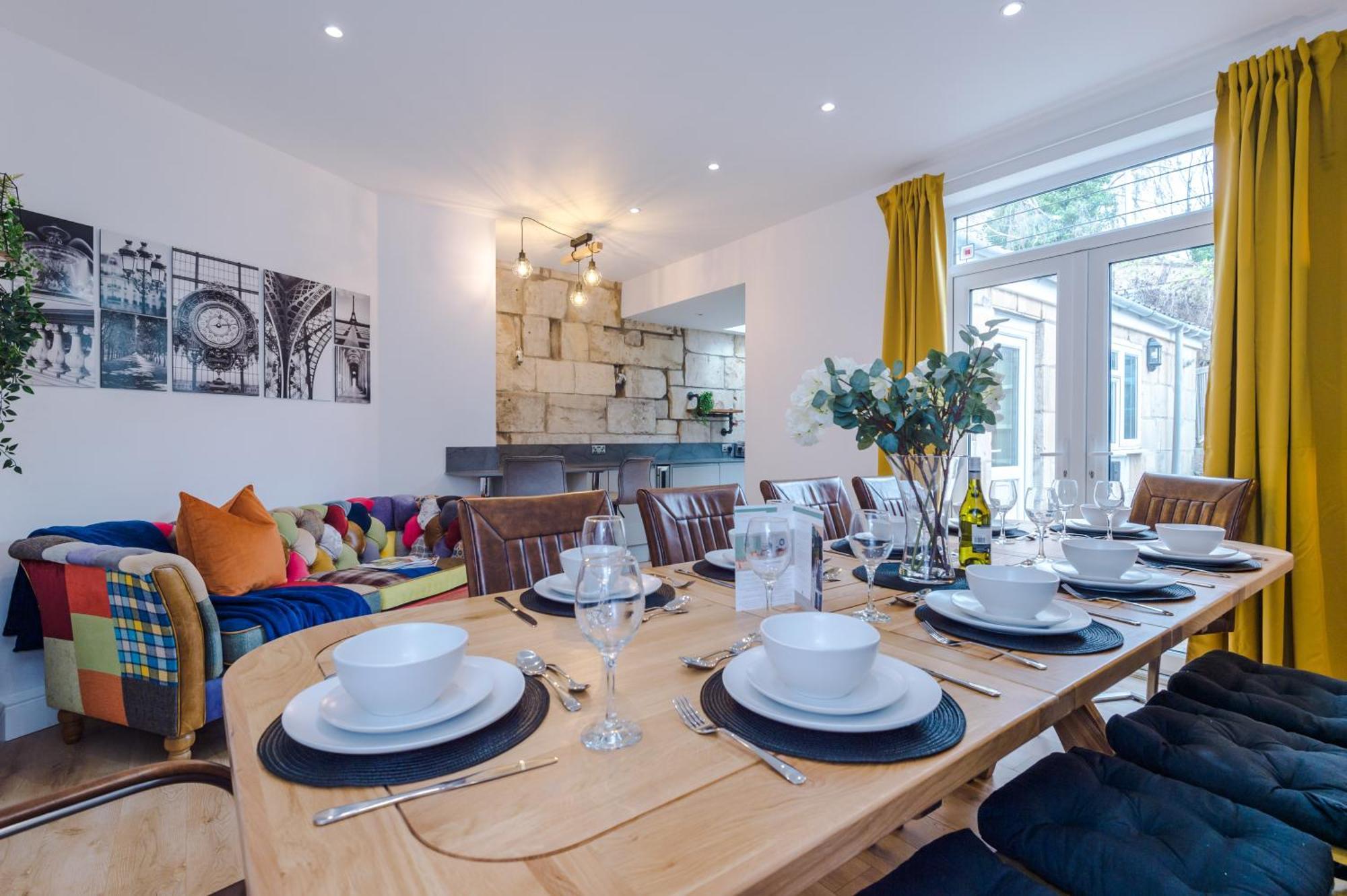 Incredible - Five Bedroom - 7 Actual Beds - 6 Bathroom House By Purestay - Central Bath With Parking Eksteriør bilde