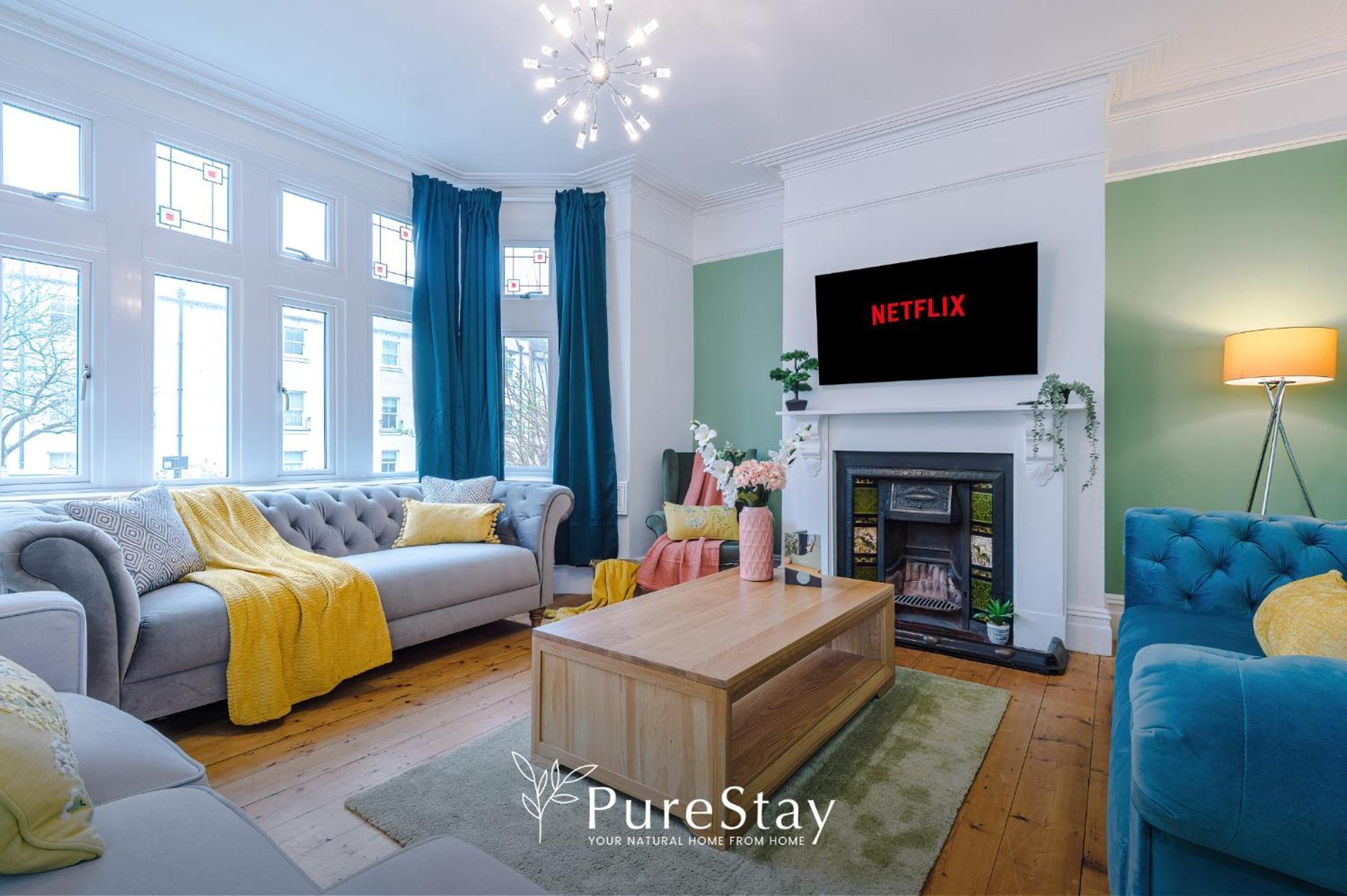 Incredible - Five Bedroom - 7 Actual Beds - 6 Bathroom House By Purestay - Central Bath With Parking Eksteriør bilde